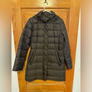 North Face black puffer coat